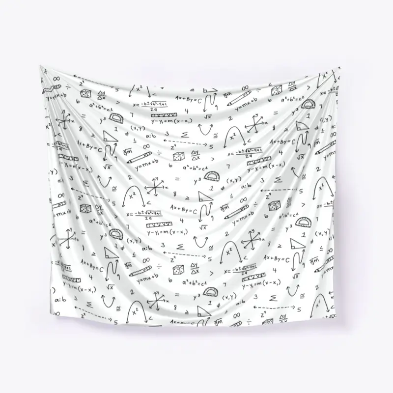 Math Wall Tapestry 