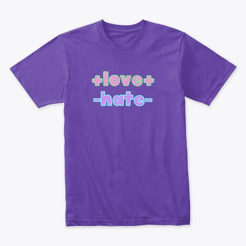 Add Love Subtract Hate Math Tee