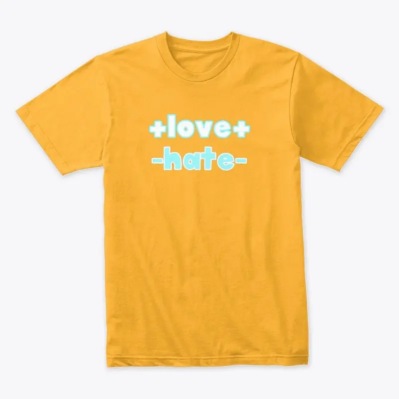 Add Love Subtract Hate Math Tee